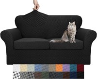 3-Pc YEMYHOM Checkered Couch Covers for 2 Cushion