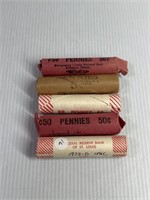 5 BU Rolls Rare 1974-S, 1962, 1976, 1973-D, 1985D