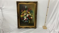 Oil Painting of Flower Arrangement