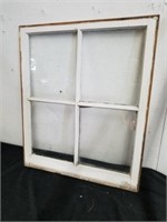 Vintage window with four panes 33x 28