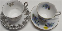 2 Royal Albert Cups & Saucers