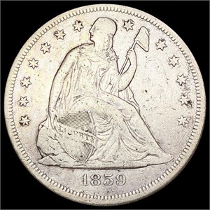 1859-O Seated Liberty Dollar LIGHTLY CIRCULATED
