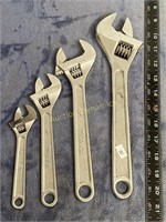 Four Adjustible Wrenches