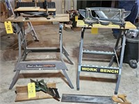 2-HAND MITERS SAWS & STAND ALL FOR 1 MONEY &