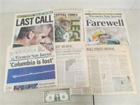 Collectible Historical Newspapers - 9/11 World