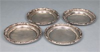 (4) Sterling Silver Individual Ashtrays