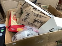 Box of misc food & other items