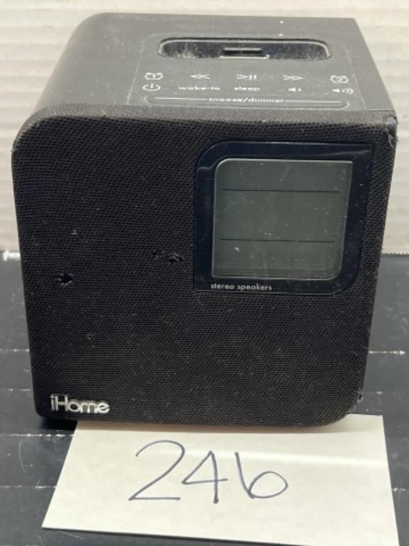 iHome charging port / speaker - untested