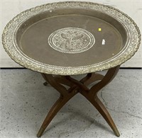 Coffee Table Brass & Wood