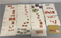 34 Envelopes Of Vintage Stamps