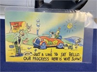 20th century comedic funny postcard Unused