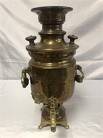 ANTIQUE BRASS RUSSIAN SAMOVAR. PROBABLY LATE