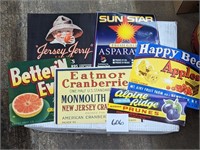 Lot of NOS Fruit Crate Labels