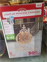 Light up Christmas princess carriage