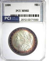 1898 Morgan PCI MS65 Great Rim Color