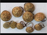 LOT OF NICE ARMY BUTTONS