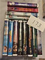 (12) VHS MOVIES - DISNEY & MORE
