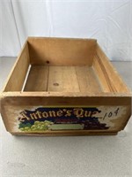 Vintage Wooden grape crate. Approximately 18x14x6