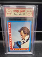 RARE! 1974 Evel Kneivel Card Graded 10! #43