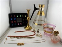 MCM Gold and Pink jewelry - glass lot