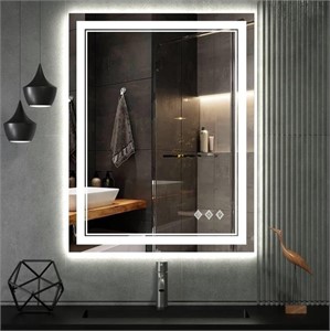 LED Bathroom Mirror, 24x32 Inch