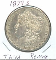 1879-S Third Reverse Morgan Silver Dollar