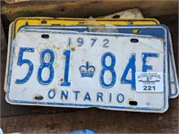 1970s Ontario & Quebec License plates