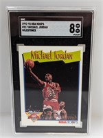 1991-92 NBA Hoops #317 Michael Jordan SGC 8