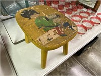Hand Painted Child's Stool