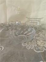 3 Crystal Bowls