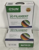 High-grade 3-D printing, filament, black, gray