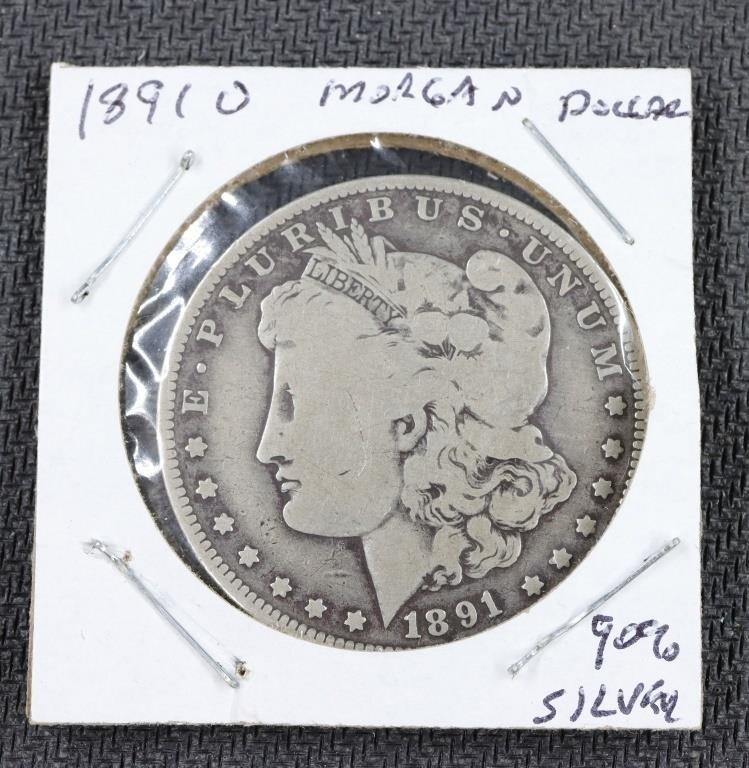 1891 O Morgan Silver Dollar