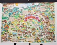3-D Cartoonish Map of Buena Vista Colorado