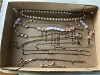 Box lot of misc necklaces
