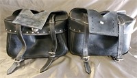 Pair Of Leather Saddle Bags