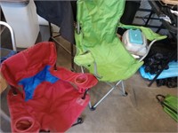 Folding camp chairs