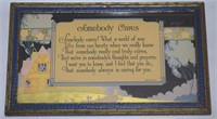 1928 Gibson Product Somebody Cares Framed Prose