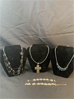 3 costume jewelry necklaces 2-Elephant slide