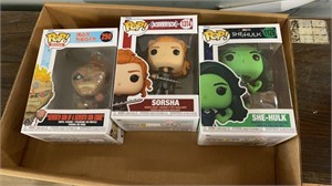 Lot of 3 Funko Pops, Iron Maiden, Willow and She