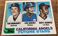 1982 Tom Brunansky Luis Sanchez &Daryl Sconiers