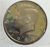 1987S Kennedy Half Dollar Proof