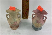 Hull Art Pottery Miniature Urn Vases (2) see