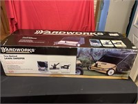 Yard Works tow behind lawn sweeper new in box