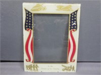 WW2 Glass Plate Picture Frame