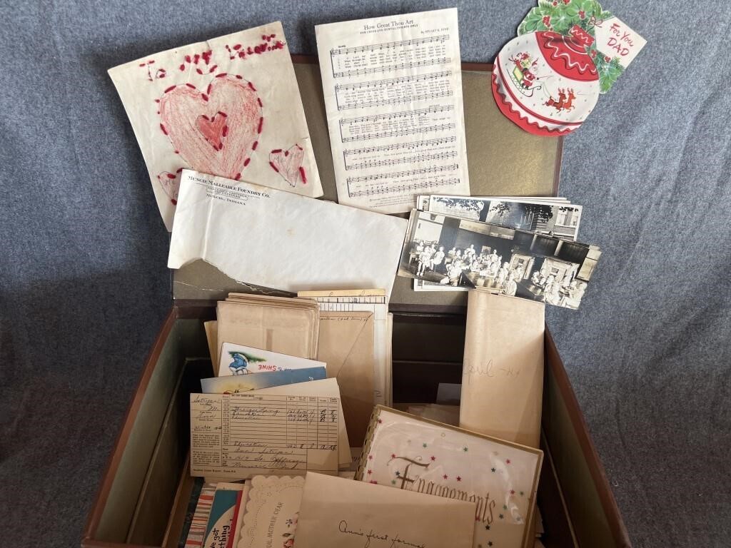 Vintage Photos, Letters, Diploma, Girl Scout