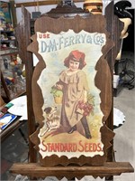 D-M Ferry Seed Sign FARM FEED SEED