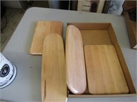 9)wood cutting boards.