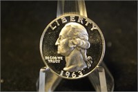 1963 Proof  Washington Silver Quarter