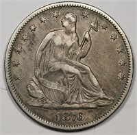 1876 Seated Liberty Half Dollar