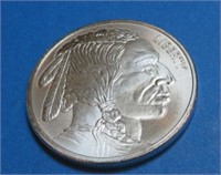 1 oz Silver Round Buffalo Design